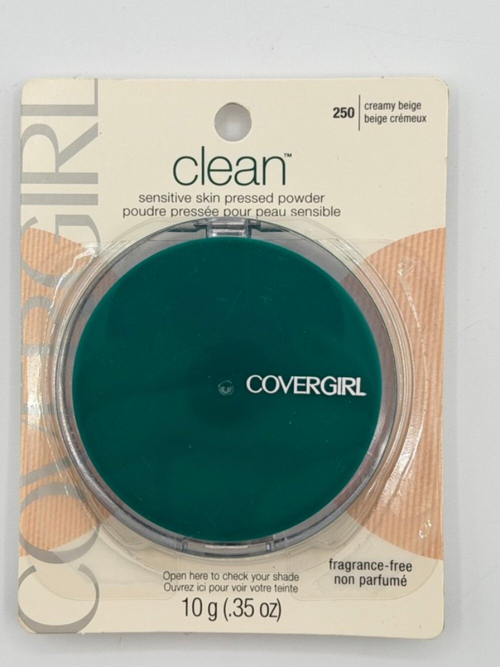 Covergirl Clean Sensitive Skin Pressed Powder 250 Creamy Beige NOS Fragrance Fre